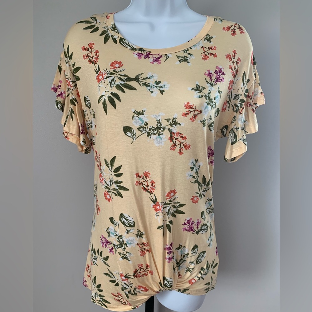 Como Blu Floral Top